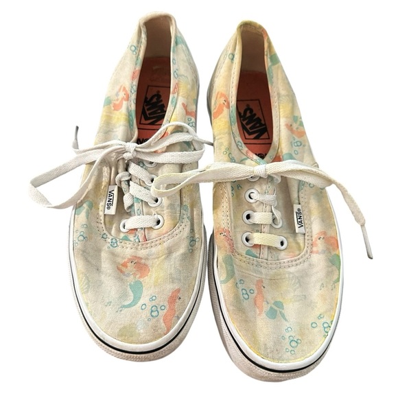 VANS x Disney Little Mermaid Ariel Shoes women's size 7 1/2, well loved - Picture 1 of 7